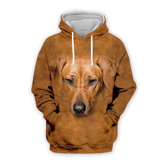 Dog Hoodie Rhodesian Ridgeback Graphic Hoodie Brown Unisex