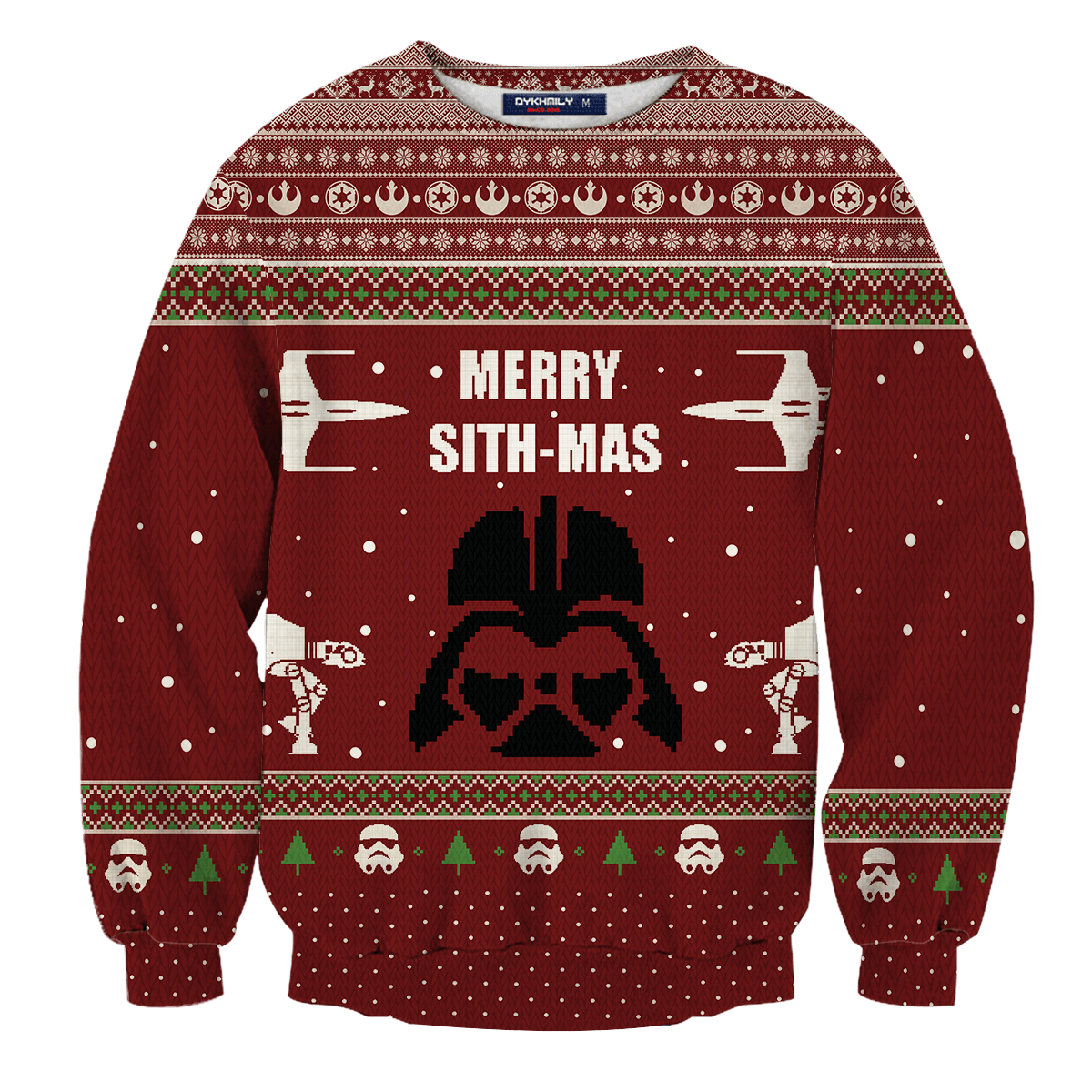 SW Sweater SW Merry Sithmas Christmas Pattern Red Ugly Sweater