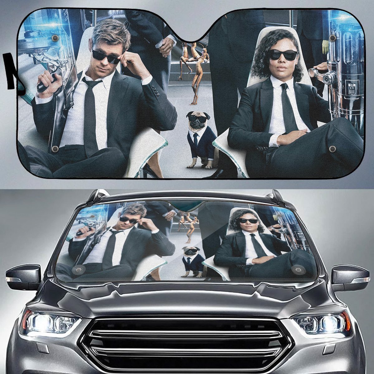  Men in Black Car Sun Shade Agent H Molly Auto Sun Shade