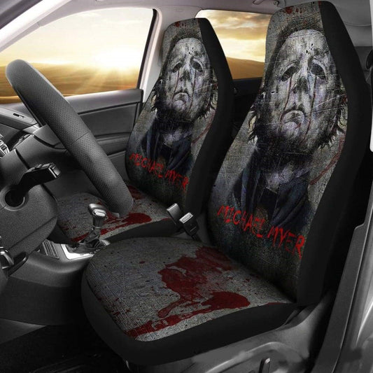 Michael Myers Car Seat Covers Michael Myers Face Horror Style Seat Covers