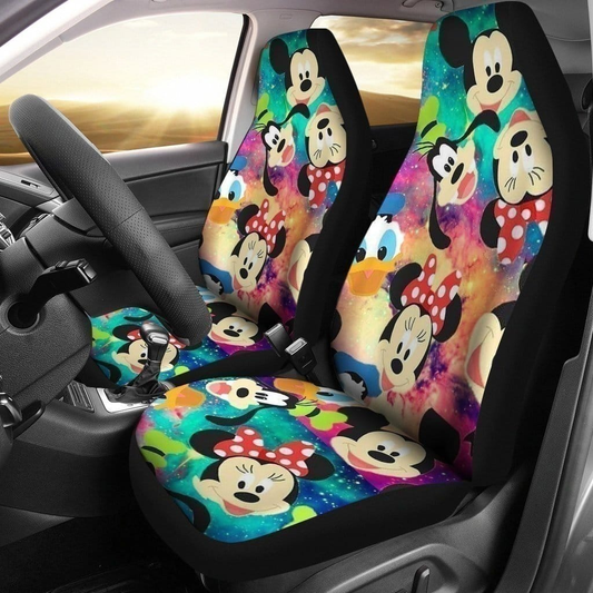 DN MM Car Seat Covers MM Minnie Goofy Donald Seat Covers