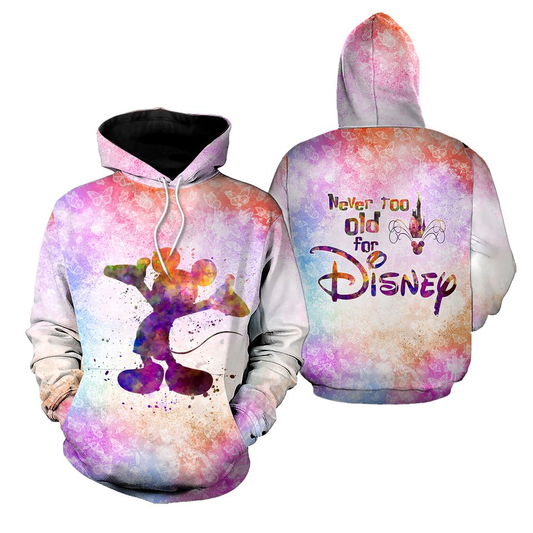 DN MK Hoodie MK Silhouette Never Too Old For DN Hoodie Colorful Unisex