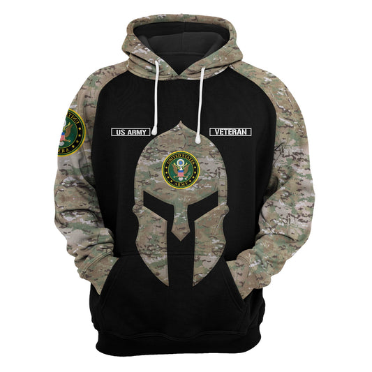 Unifinz US Army Veteran Hoodie My Time In Uniform May Be Over My Watch Never Ends Camo Hoodie Veteran Apparel 2022