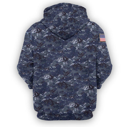 Unifinz Veteran Apparel US Navy Uniform Costume Hoodie Apparel Adult Full Size