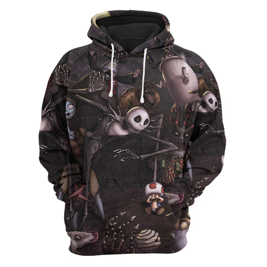  Nightmare Before Christmas Shirt Nightmare Before Christmas Characters Mario Mushroom Hoodie Apparel