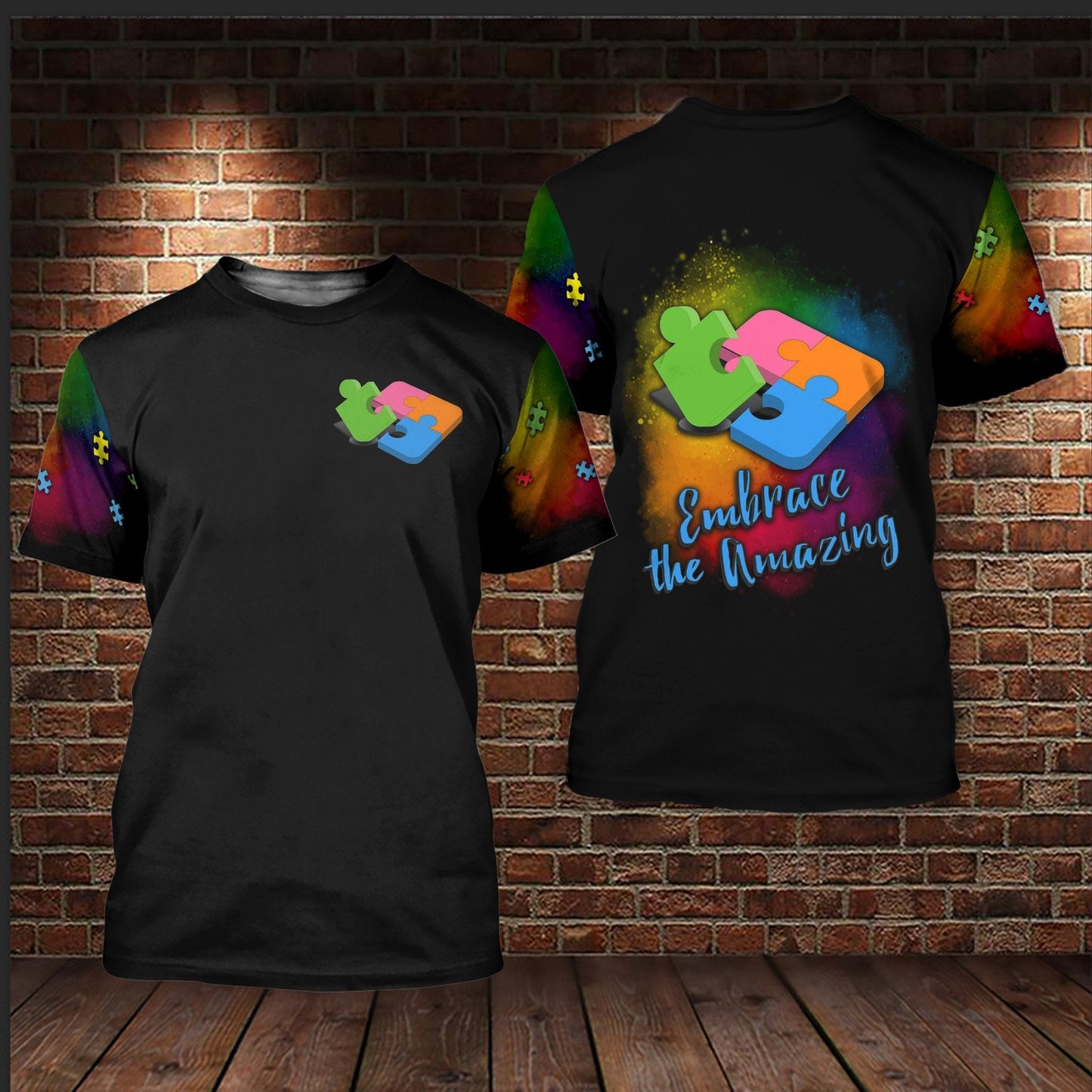 Unifinz Autism Awareness Shirt Embrace The Amazing T-shirt Autism Hoodie Autism Apparel 2023