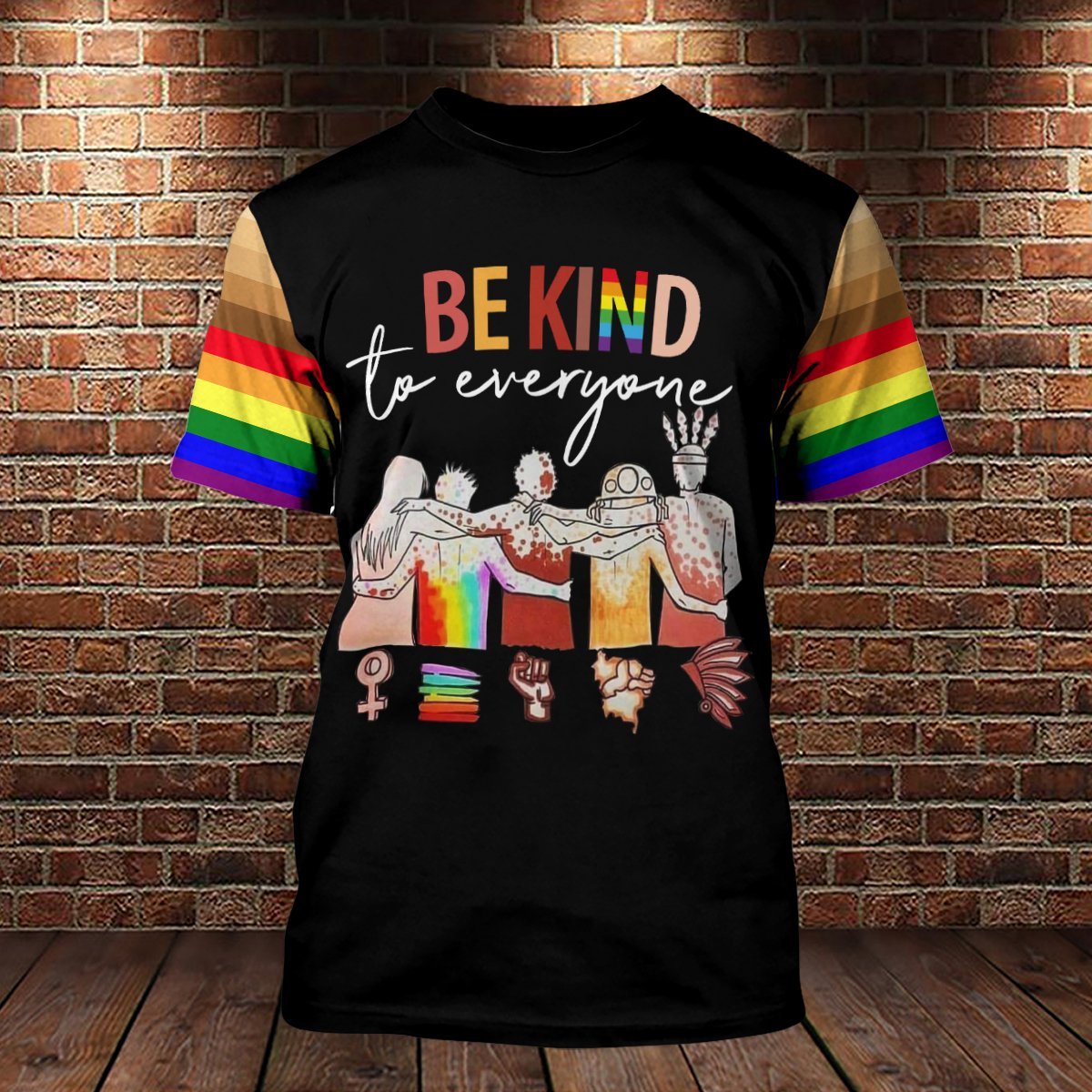 Unifinz LGBT Melanin T-shirt Be Kind To Everyone LGBT Melanin T-shirt LGBT Hoodie 2022