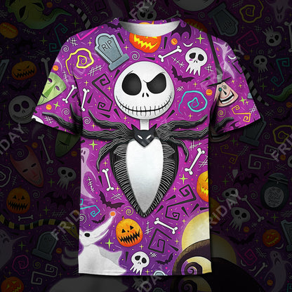 Unifinz TBNC T-shirt Pumpkin King With Halloween Items T-shirt Amazing DN TBNC Hoodie Sweater Tank Jack Skellington Hoodie Shirt 2025