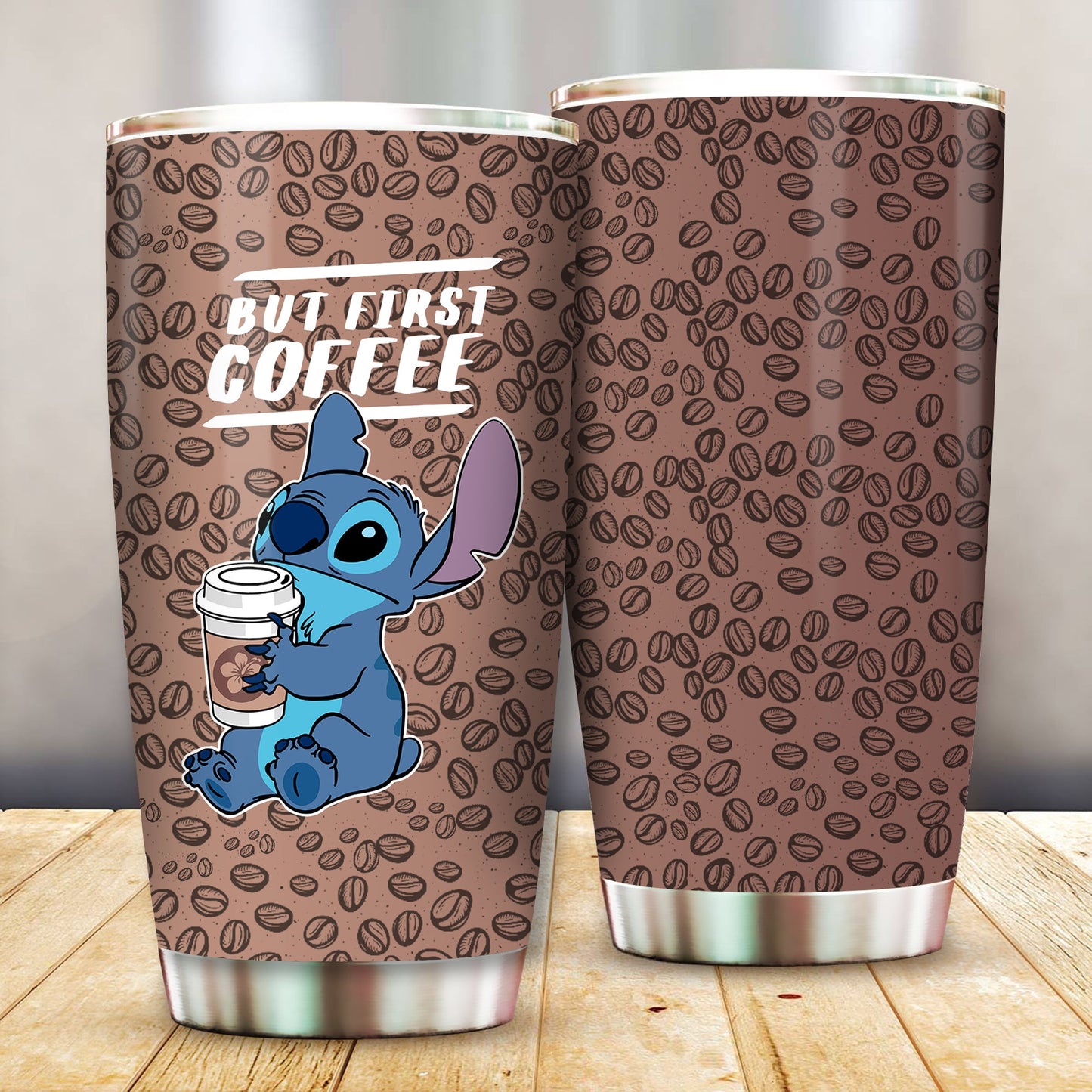 Unifinz DN Stitch Tumbler Stitch But First Coffee Tumbler Cup Cute High Quality DN Stitch Travel Mug 2023