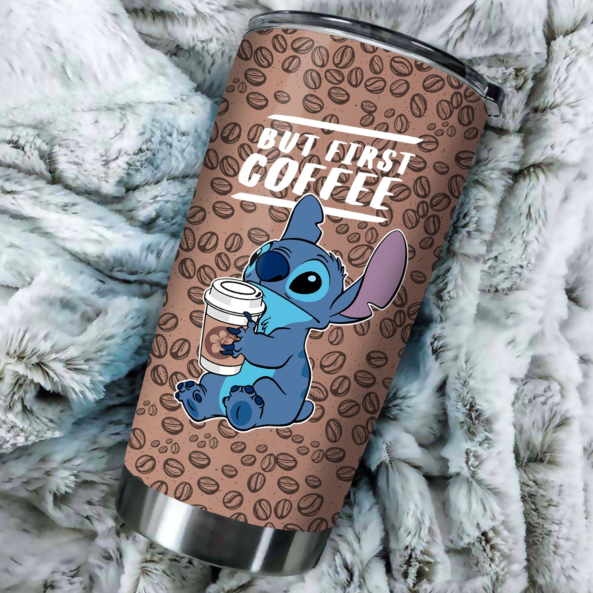Unifinz DN Stitch Tumbler Stitch But First Coffee Tumbler Cup Cute High Quality DN Stitch Travel Mug 2024