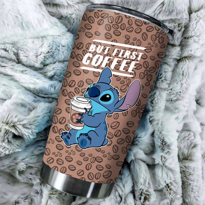 Unifinz DN Stitch Tumbler Stitch But First Coffee Tumbler Cup Cute High Quality DN Stitch Travel Mug 2024