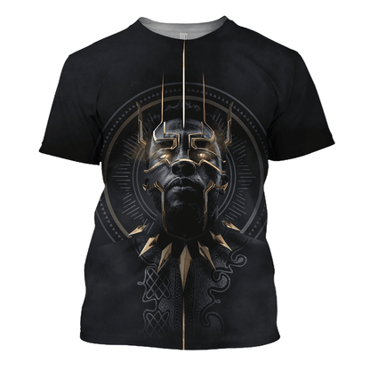Unifinz Black Panther Hoodie Black Panther The King Of Wakanda T-shirt Amazing MV Hoodie Sweater 2023
