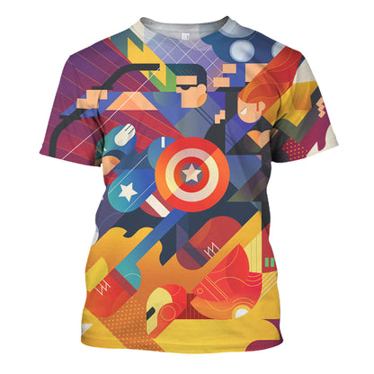 Unifinz MV Avengers Hoodie Super Avengers 3D Print T-shirt Awesome MV Avengers Shirt Sweater Tank 2025