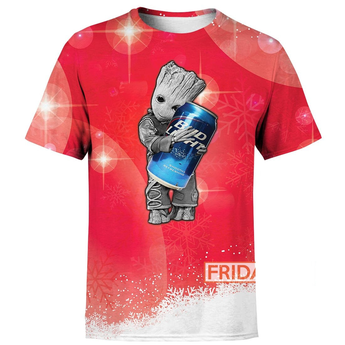 Unifinz MV T-shirt Groot Hug Bud Light T-shirt Cute High Quality MV Groot Hoodie Sweater Tank 2025