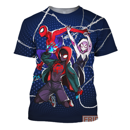 Unifinz MV Spiderman Hoodie Spider Man New Universe 3D Print T-shirt MV Spiderman Shirt Sweater Tank 2025