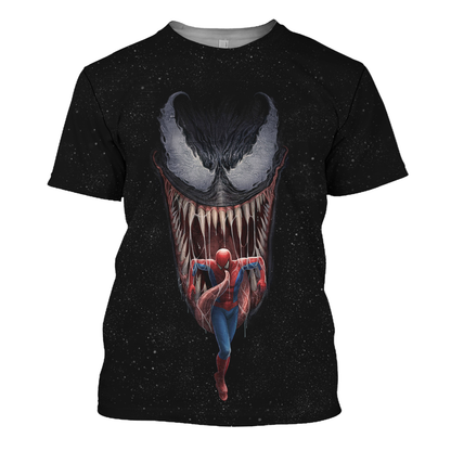 Unifinz Venom MV Hoodie Spider Man & Venom 3D Print T-shirt Cool Venom MV Shirt Sweater Tank 2025