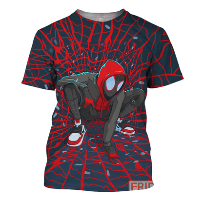 Unifinz Spiderman Hoodie Spider Verse 3D Print T-shirt MV Spiderman Shirt Sweater Tank 2025