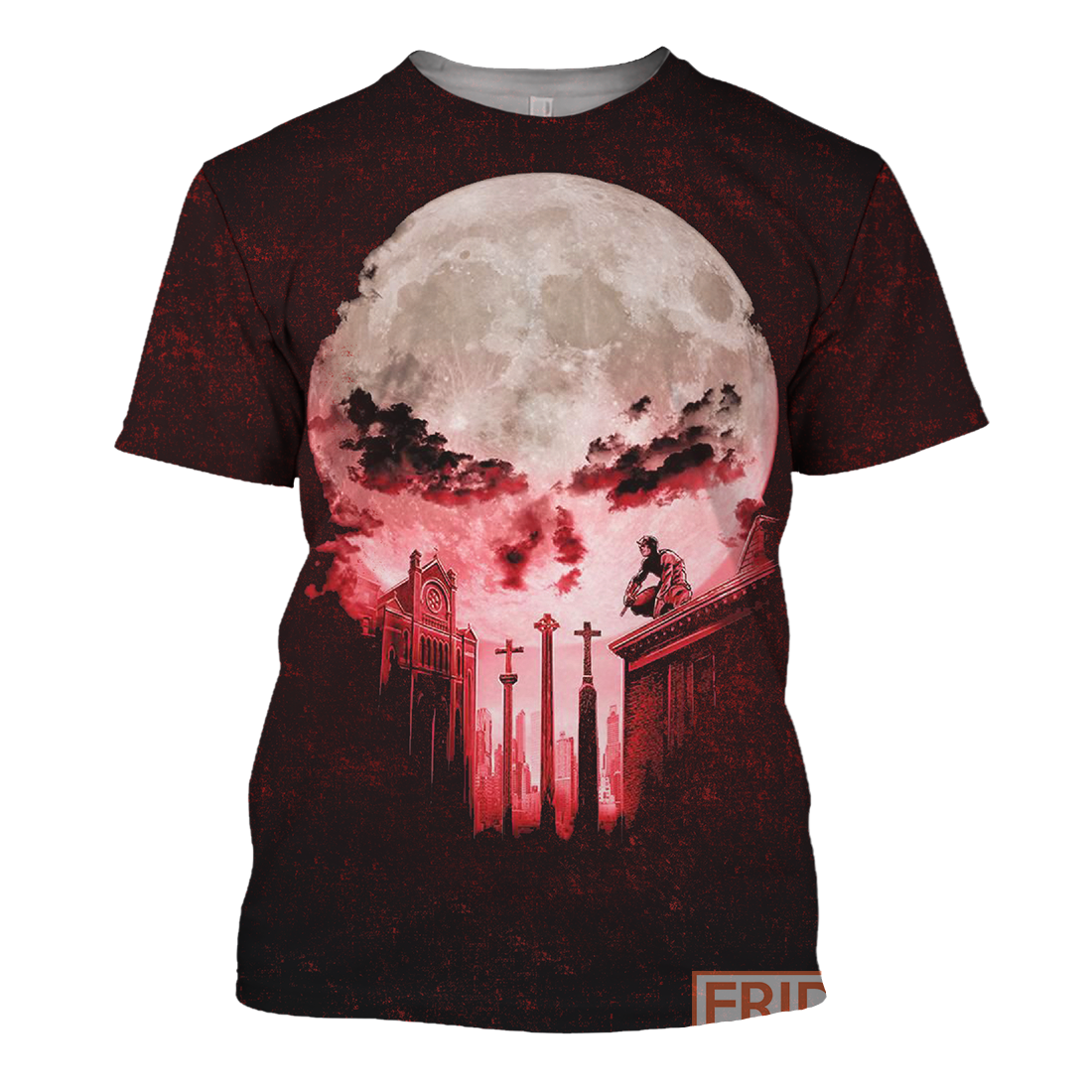 Unifinz MV Punisher Hoodie Punisher Red Moon 3D Print T-shirt MV Punisher Shirt Sweater Tank 2025