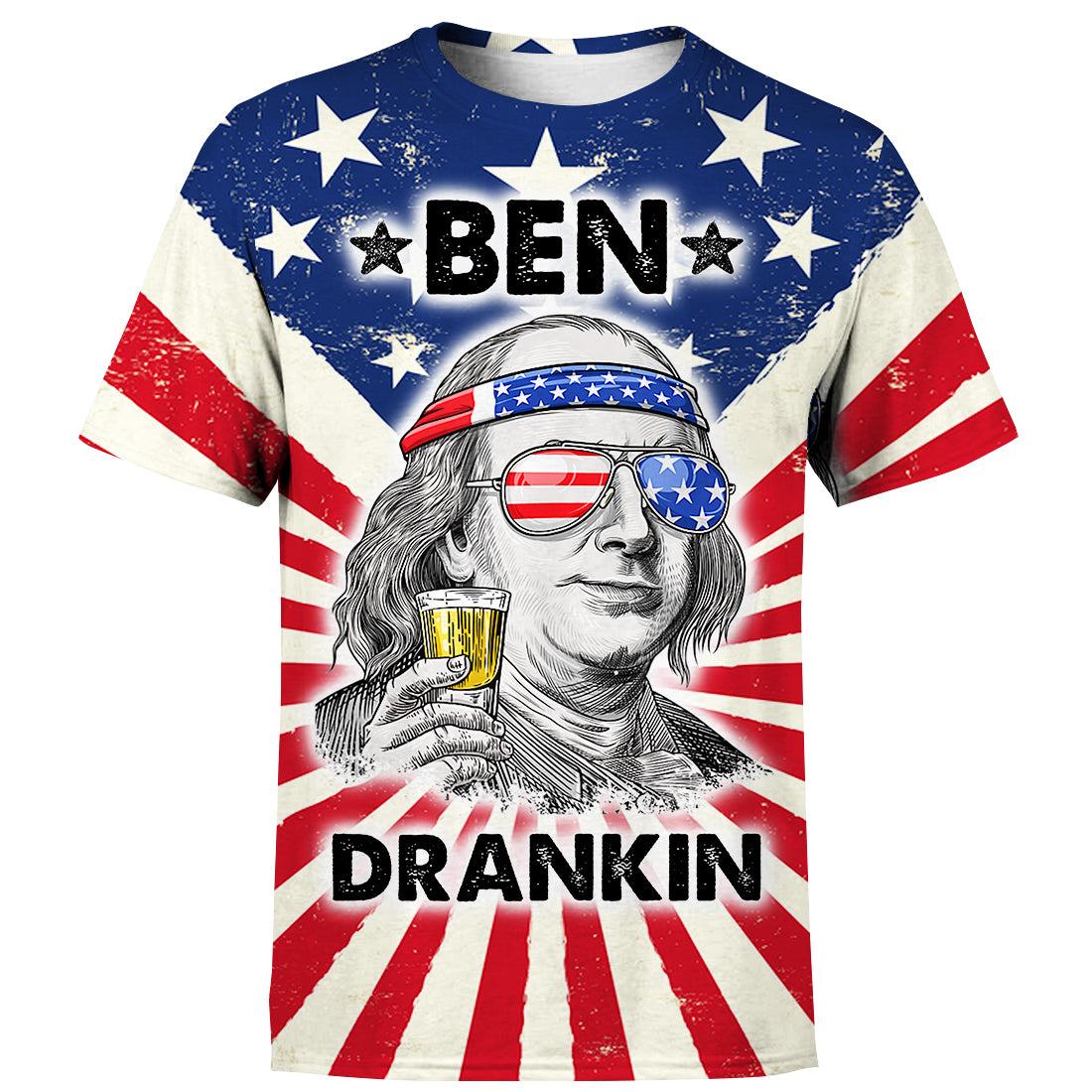 Unifinz 4th Of July Independence Day T-shirt 3D Print Ben Drankin T-shirt Awesome 4th Of July Hoodie Sweater Tank 2022