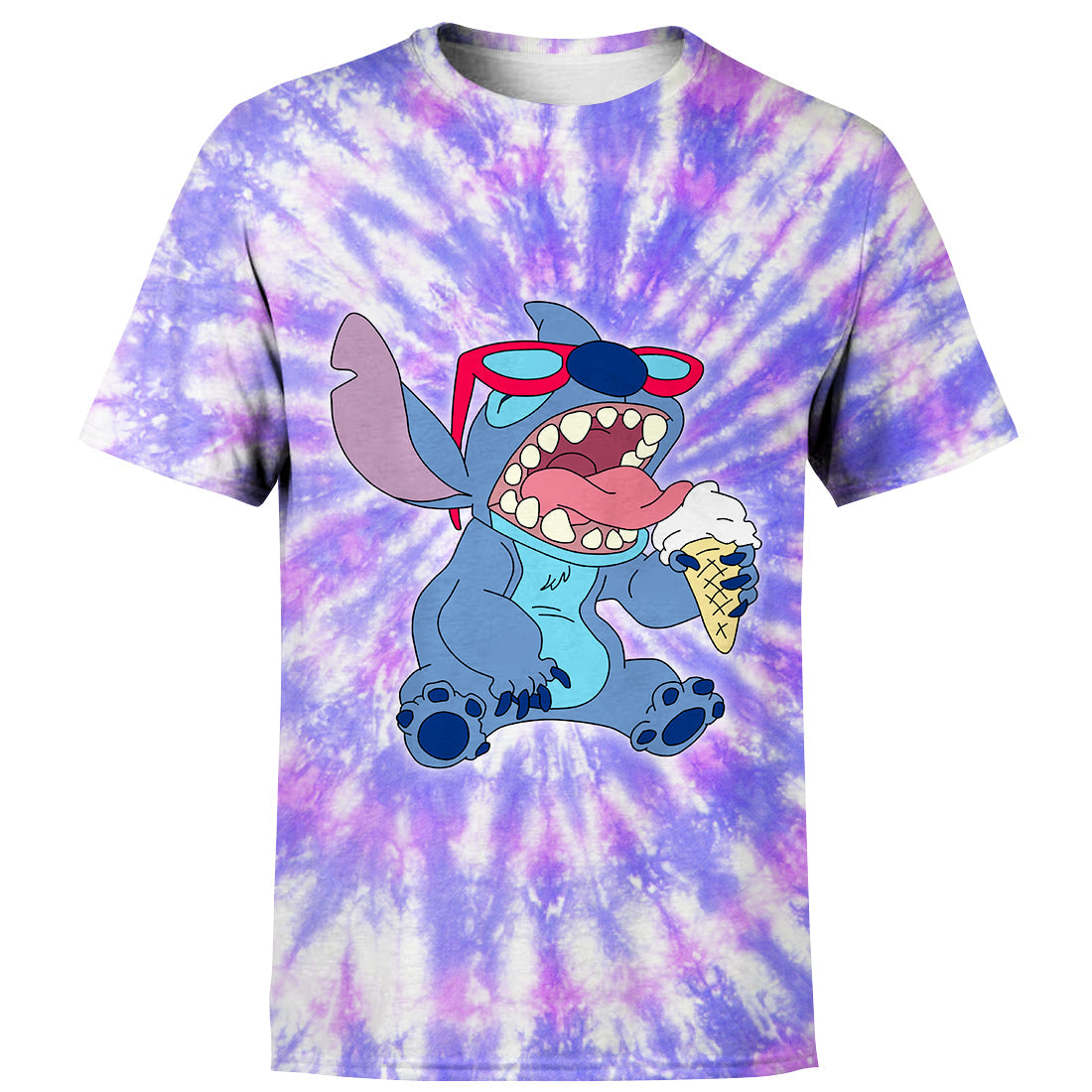 Unifinz DN Stitch T-shirt 3D Print Stitch Tie Dye T-shirt Amazing DN Stitch Hoodie Sweater Tank 2022