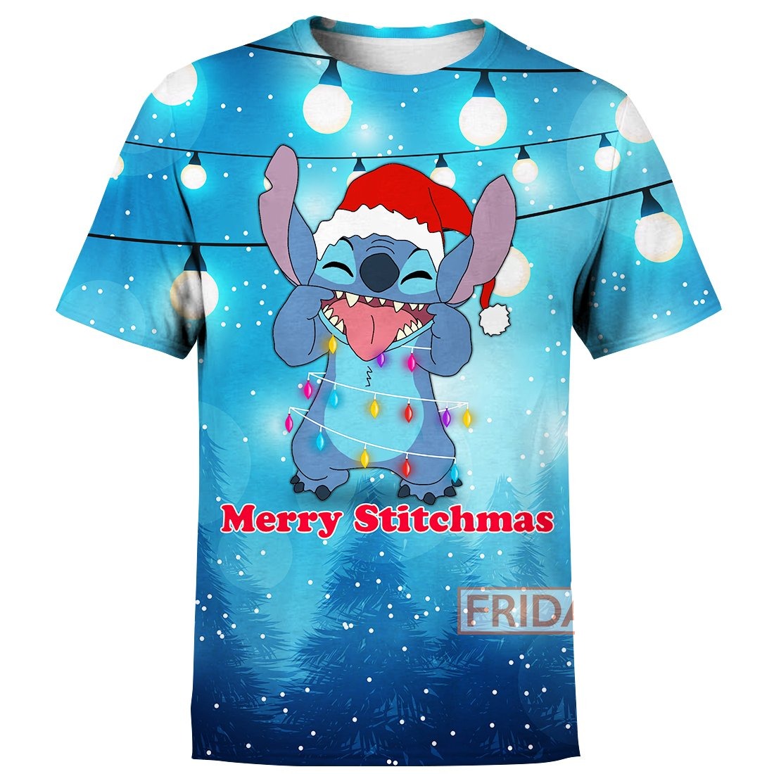 Unifinz DN Stitch T-shirt Merry Stitchmas Christmas Light T-shirt Cute DN Stitch Hoodie Sweater Tank 2025