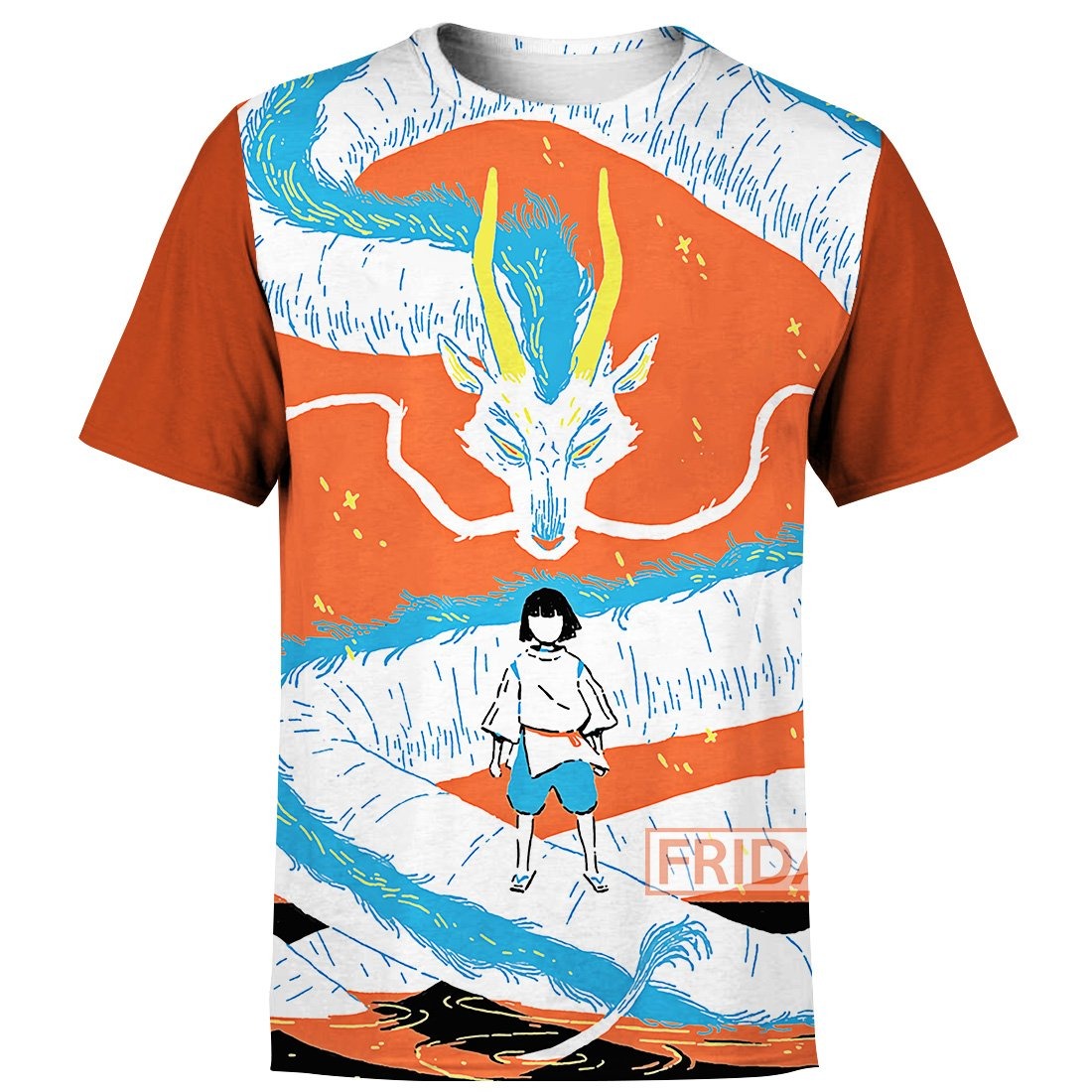 Unifinz GB Hoodie GB Spirited Away Haku And Dragon Art 3D T-shirt Amazing GB Shirt Sweater Tank 2025