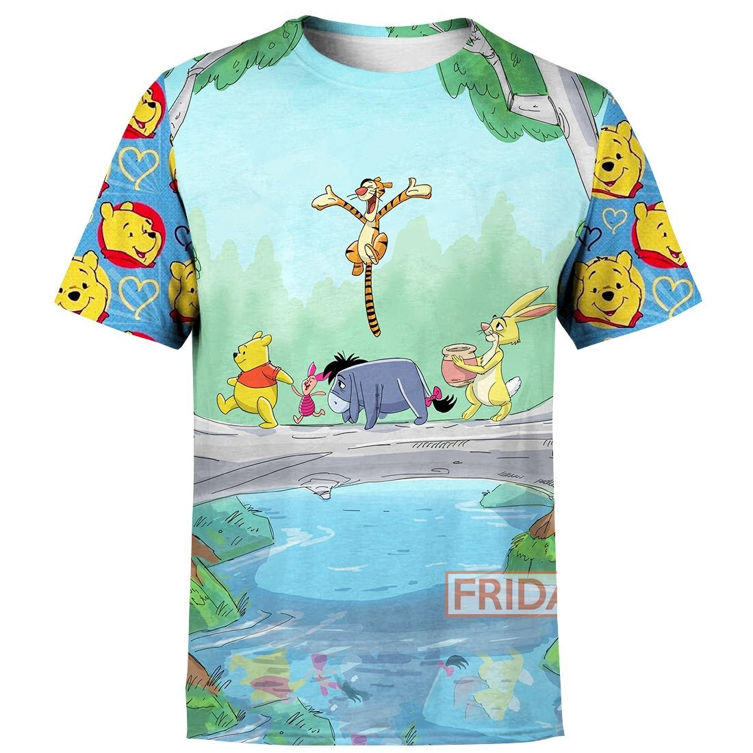 Unifinz DN WTP T-shirt Emoji Face and Friends Tigger Eeyore Piglet 3D T-shirt High Quality DN WTP Hoodie Sweater Tank 2025