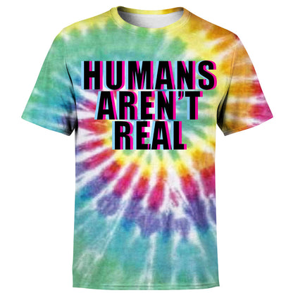 Unifinz Alien T-shirt Humans Aren't Real Tie Dye T-shirt Amazing Alien Hoodie Sweater Tank 2025