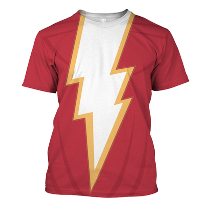 Unifinz Shazam DC Hoodie Shazam Cosplay 3D Print T-shirt Awesome Shazam DC Shirt Sweater Tank 2025