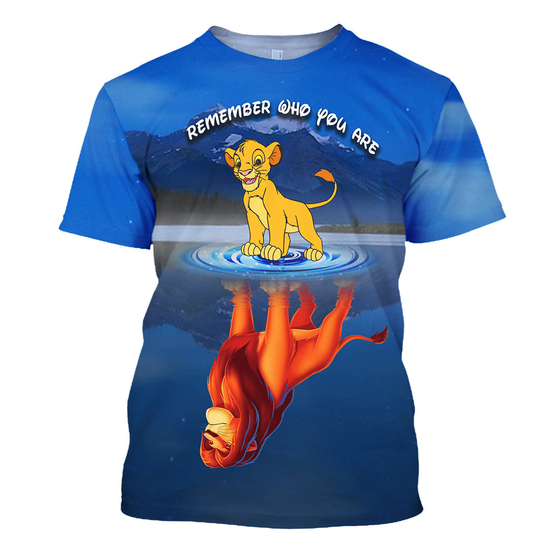 Unifinz DN LK T-shirt Remember Who You Are Simba Blue T-shirt Awesome DN LK Hoodie Sweater Tank 2024
