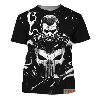 Unifinz Punisher MV T-shirt Punisher Hoodie Black & White Punisher Shirt Black T-shirt Punisher MV Hoodie Sweater Tank 2025