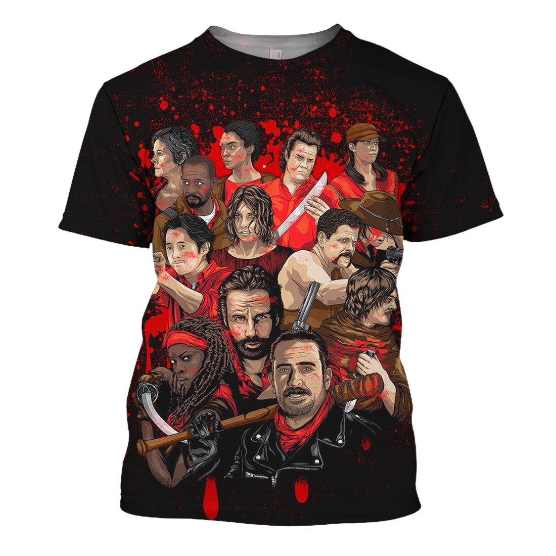 Unifinz The Walking Dead Hoodie The WD Black 3D Print T-shirt Awesome The Walking Dead Shirt Sweater Tank 2025