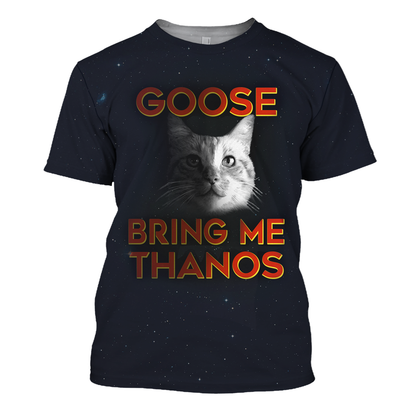 Unifinz MV T-shirt Goose-Bring Me Thanos Black 3D Print T-shirt Amazing MV Hoodie Sweater Tank 2025