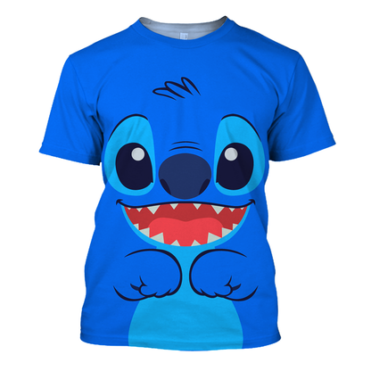 Unifinz DN Stitch Hoodie Blue Stich 3D Print T-shirt DN Stitch Shirt Sweater Tank 2025