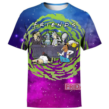 Unifinz Rick And Morty Hoodie R&M Friends 3D Print T-shirt Rick And Morty Shirt Sweater Tank 2025