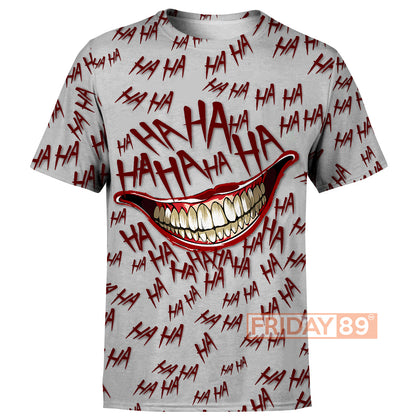Unifinz Joker Hoodie Joker Ha Ha Ha 3D Print T-shirt High Quality Joker Shirt Sweater Tank 2025
