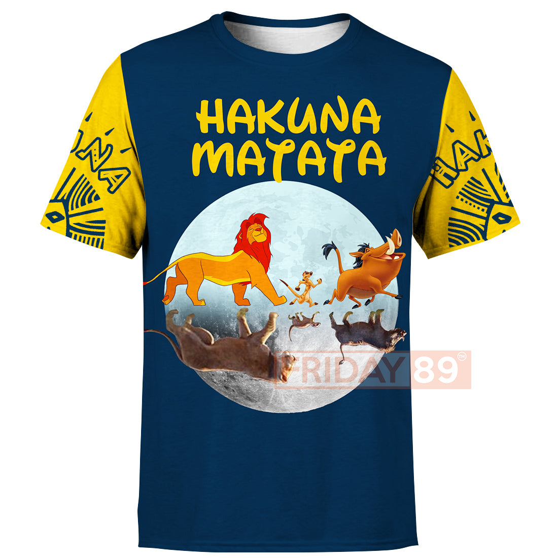 Unifinz LK T-shirt In The Moon - Hakuna Matata T-shirt Awesome DN LK Hoodie Sweater Tank 025