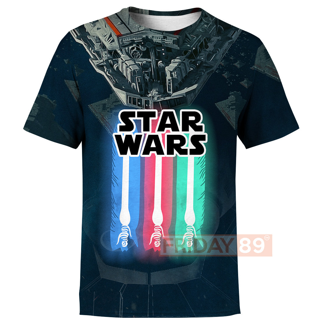 Unifinz SW T-shirt Lightsaber Colors 3D Print T-shirt Amazing High Quality SW Hoodie Sweater Tank 2025