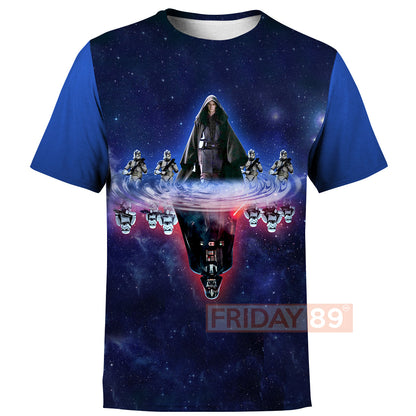 Unifinz SW T-shirt Dark Side Reflection Mirror Water T-shirt Awesome SW Hoodie Sweater Tank 2025