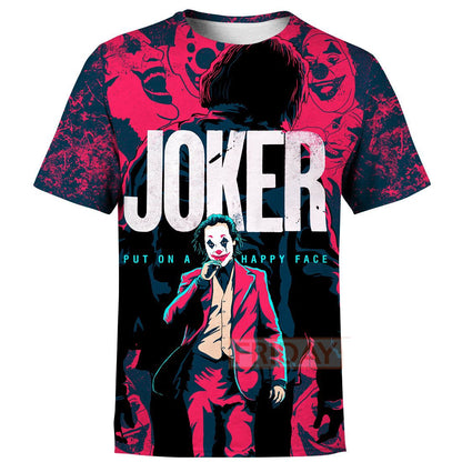 Unifinz DC Joker Hoodie Put On A Happy Face Shirt Joker Hoodie Joker Red T-shirt DC Joker Shirt Sweater Tank 2025