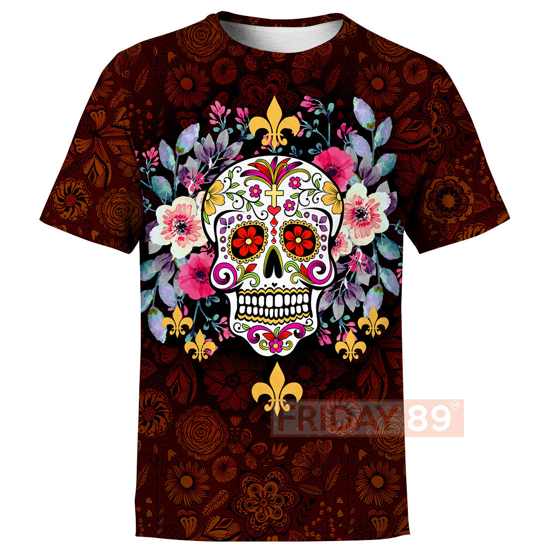 Unifinz Skull T-shirt 3D Print Sugar Skull Calavera Day Of The Dead T-shirt Skull Hoodie Sweater Tank 2025