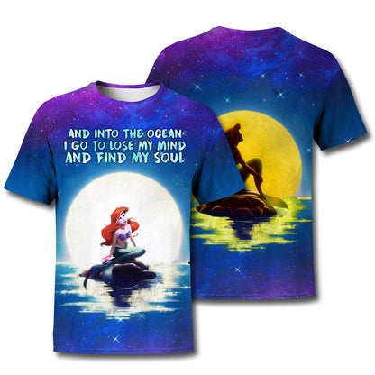 Unifinz DN TLM T-shirt 3D Print Ocean Mermaid T-shirt DN TLM Hoodie Sweater Tank  2024