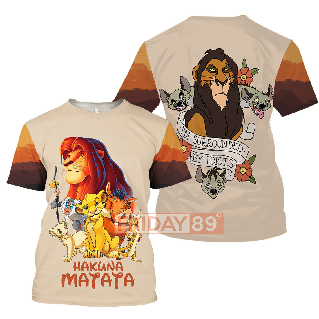 Unifinz DN LK Hoodie Shirt Long Sleeve Hakuna Matata T Shirt I'm Surrounded by Idiots Tee Back DN LK Shirt Sweater Tank 2026