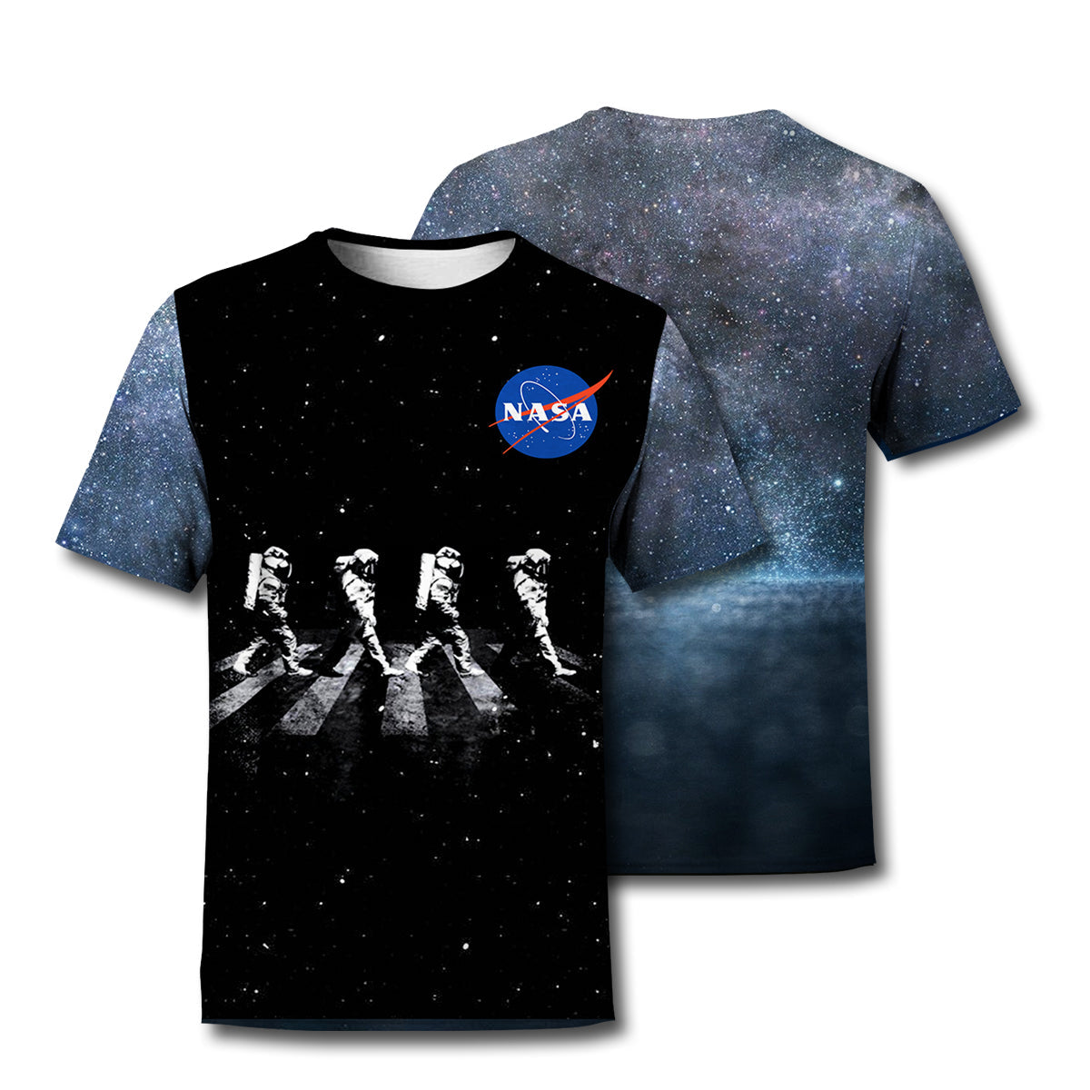 Unifinz NASA T-shirt 3D Print Walking Astronauts In Space T-shirt Amazing NASA Hoodie Sweater Tank 2022