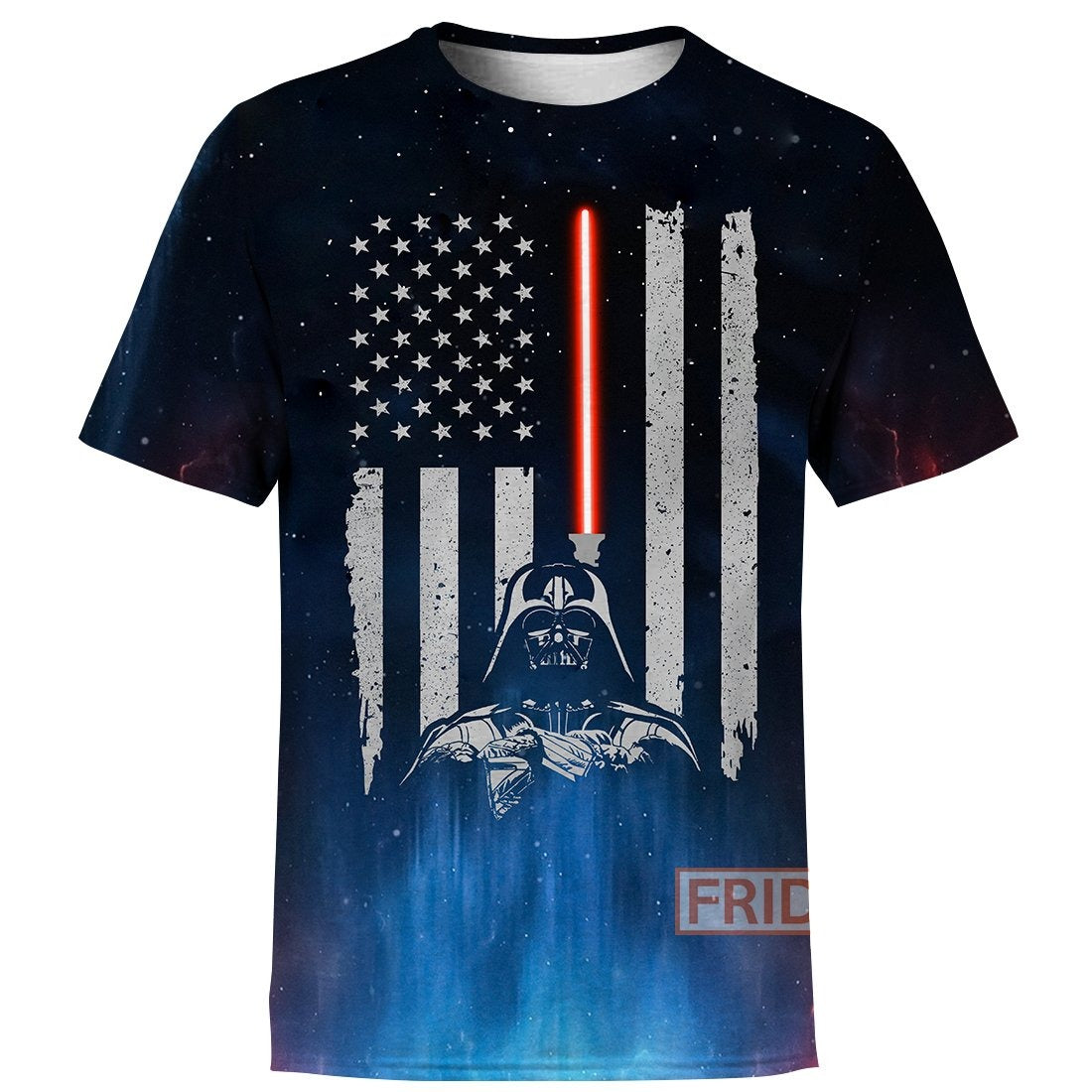 Unifinz SW T-shirt SW D.Vader Lightsaber American Flag 3D Print T-shirt Cool SW Hoodie Sweater Tank 2025