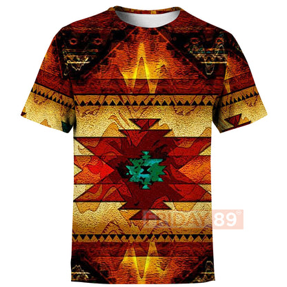 Unifinz Native American Hoodie Native Culture Art Pattern 3D Print T-shirt Native American Shirt Sweater Tank 2025
