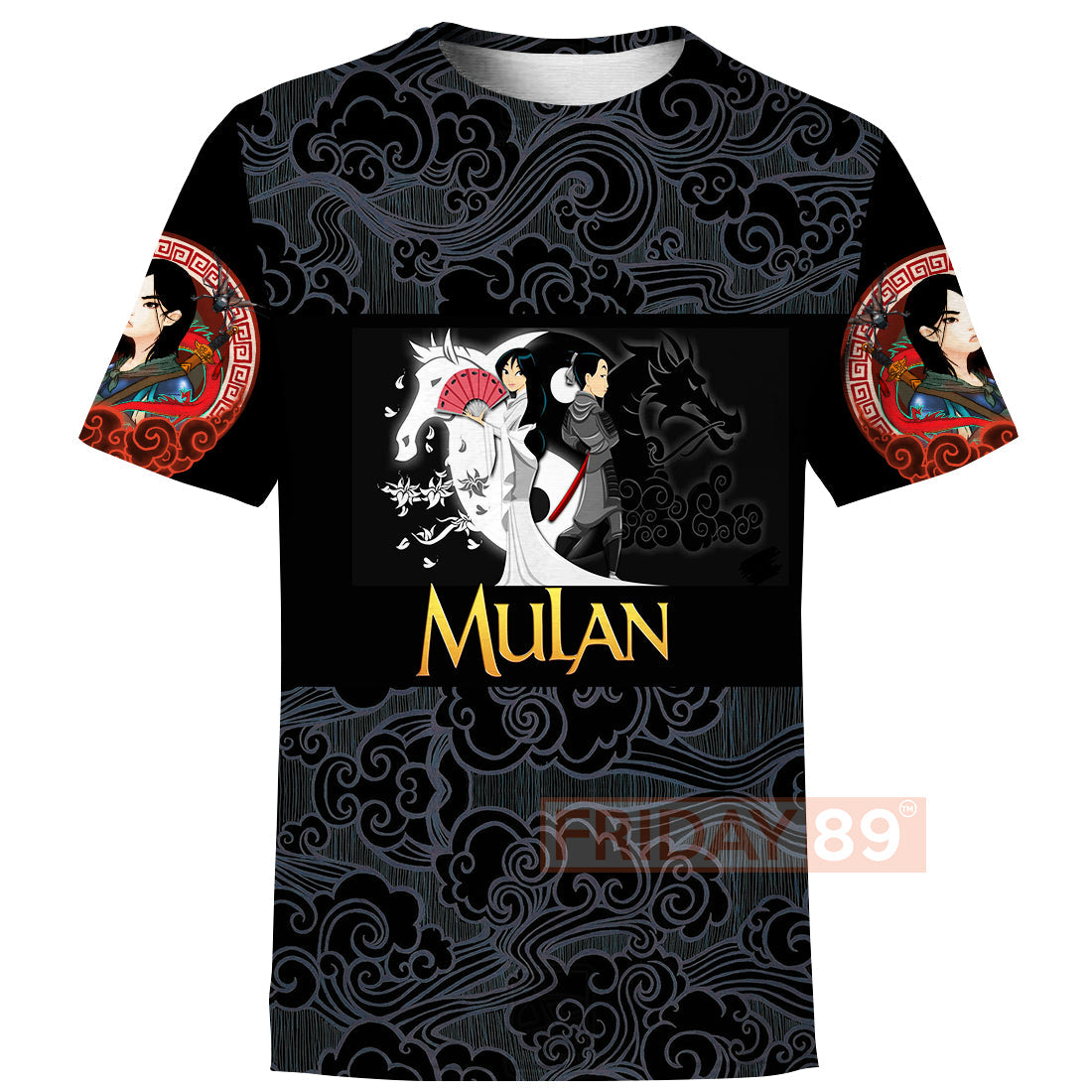 Unifinz Mulan DN T-shirt Princess Mulan Beauty Art Motif Pattern 3D T-shirt Amazing DN Mulan Hoodie Sweater Tank 2025