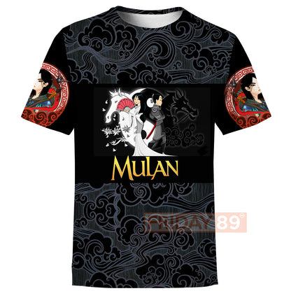 Unifinz Mulan DN T-shirt Princess Mulan Beauty Art Motif Pattern 3D T-shirt Amazing DN Mulan Hoodie Sweater Tank 2025