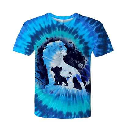 Unifinz DN LK T-shirt Lion King Tie Dye T-shirt High Quality DN LK Hoodie Sweater Tank 2022