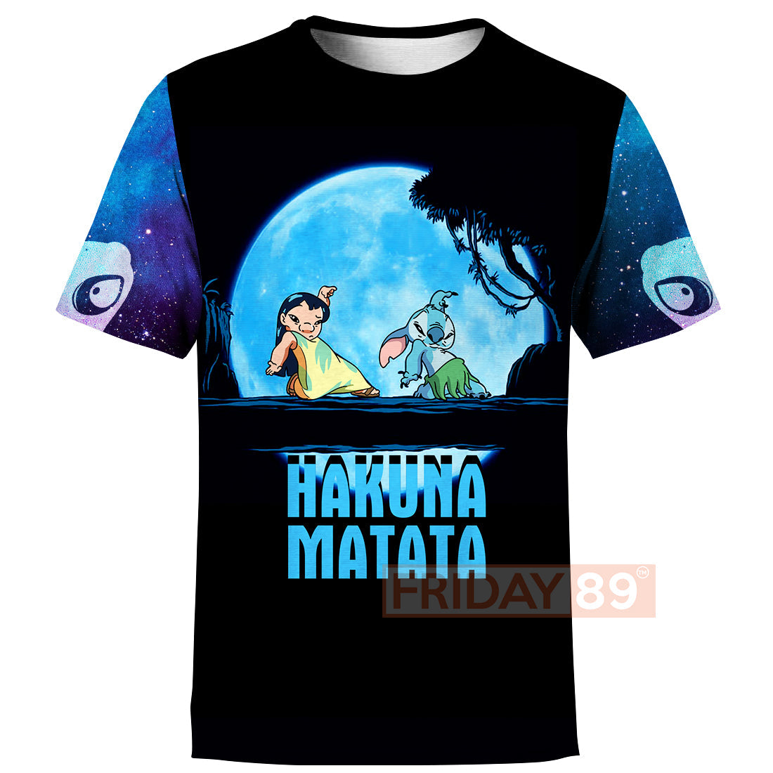 Unifinz Stitch & Lilo T-shirt Walking In The Moon Hakuna Matata 3D Print T-shirt Cute High Quality DN Stitch Hoodie Sweater Tank 2025